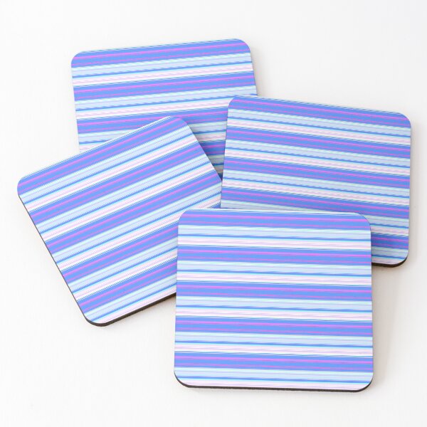 Item preview, Artsy blue color tones striped | blue artistic horizontal stripes designed and sold by lausn.