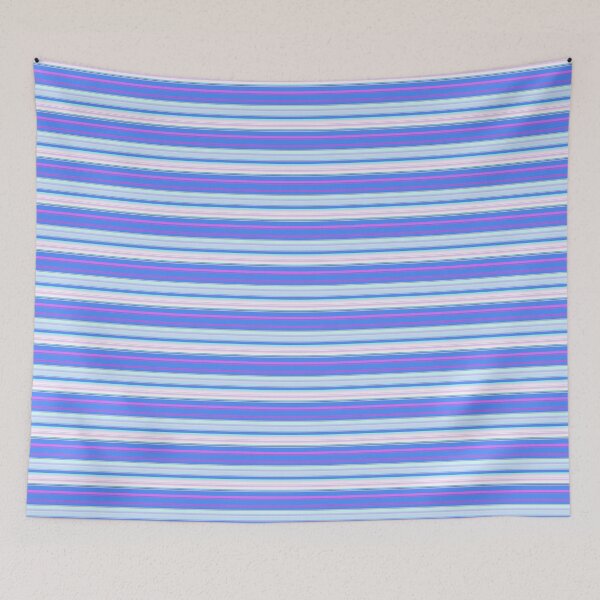 Item preview, Artsy blue color tones striped | blue artistic horizontal stripes designed and sold by lausn.