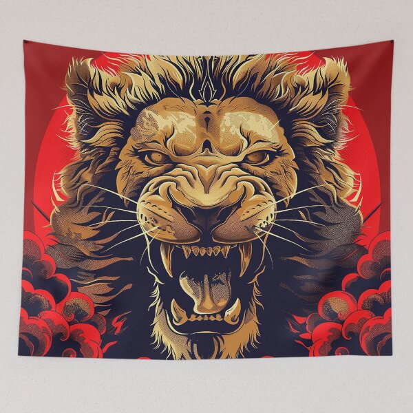 Item preview, Lion Illustration Art designed and sold by nomiraclehere.