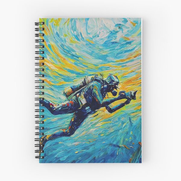 Item preview, SCUBA Diving photography Deep Blue Discovery Impressionism Art designed and sold by SportsT-Shirts.