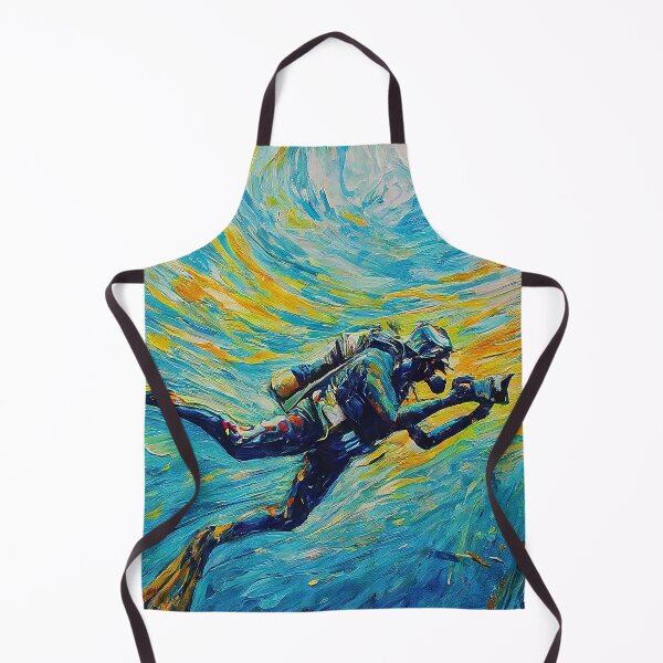 Item preview, SCUBA Diving photography Deep Blue Discovery Impressionism Art designed and sold by SportsT-Shirts.
