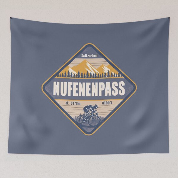 Artikelvorschau, Nufenenpass Schweiz Radfahren Berg Design entworfen und verkauft von CynthiaGraphics.