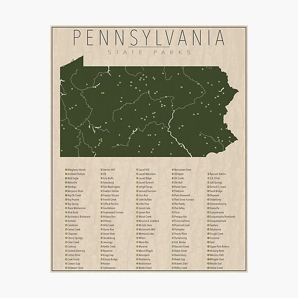 Item preview, Pennsylvania Parks designed and sold by FinlayMcNevin.