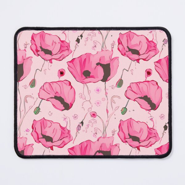 Item preview, Soft pink Enchanting Poppy Dreams, pattern design designed and sold by Clara Fruggeri.