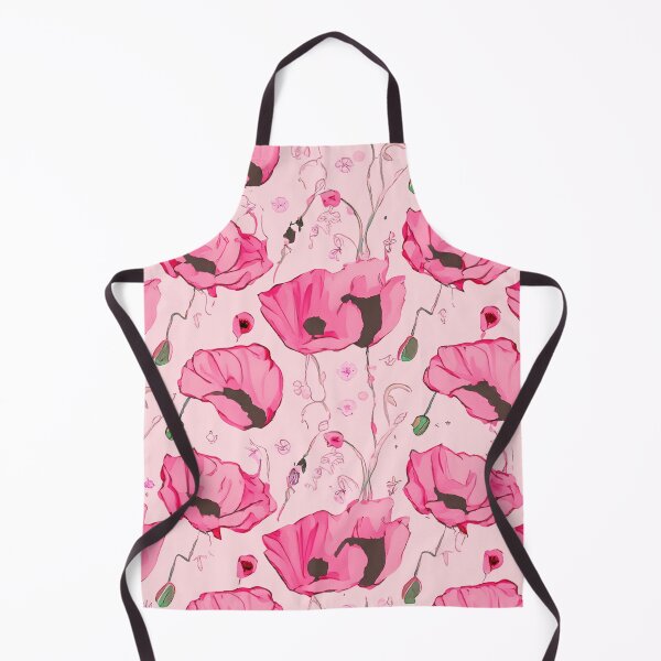 Item preview, Soft pink Enchanting Poppy Dreams, pattern design designed and sold by Clara Fruggeri.