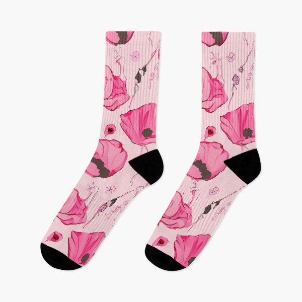 Item preview,  Soft pink Enchanting Poppy Dreams, pattern design designed and sold by Clara Fruggeri.