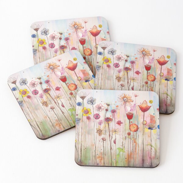 Item preview, Colorful field of flowers designed and sold by DeMuurdecoratie.