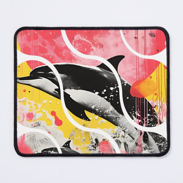 Item preview, Ocean Play Pop Art Dolphins designed and sold by TrendsetArt.