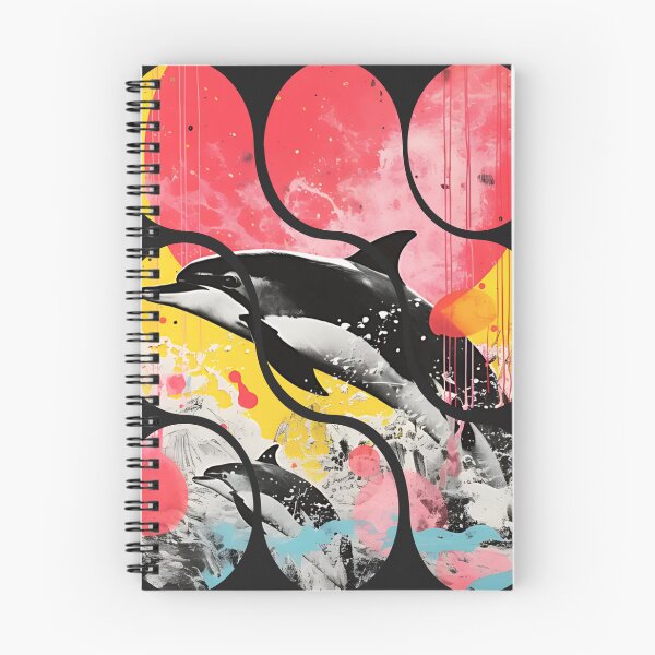Item preview, Ocean Play Pop Art Dolphins designed and sold by TrendsetArt.