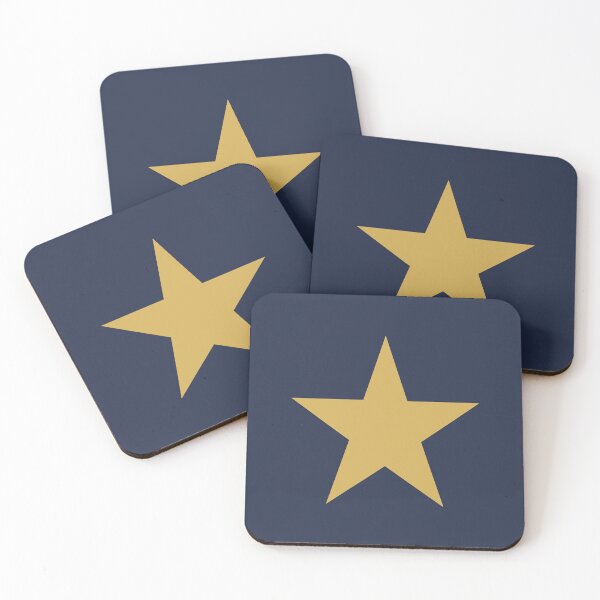 Item preview, Single GOLD STAR on a NAVY BLUE Background designed and sold by RachelMacht.
