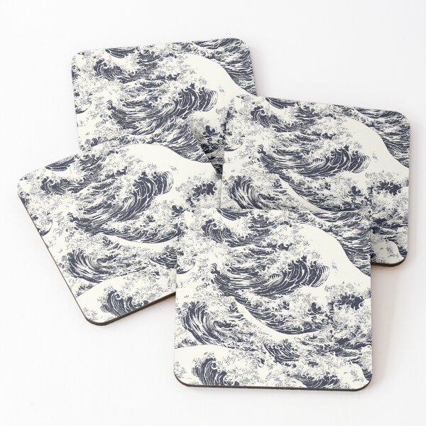 Item preview, Black and White Abstract Waves Wallpaper designed and sold by Christian Weiss.