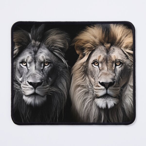 Item preview, Two majestic lion portraits designed and sold by DeMuurdecoratie.