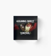 Lelouch using his Geass (Assuming Direct Control) Acrylic Block