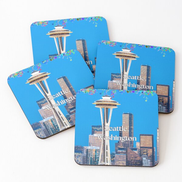 Item preview, Music All Over Seattle, Washington designed and sold by BrightrDayMusicArt.