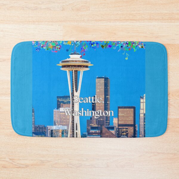 Item preview, Music All Over Seattle, Washington designed and sold by BrightrDayMusicArt.