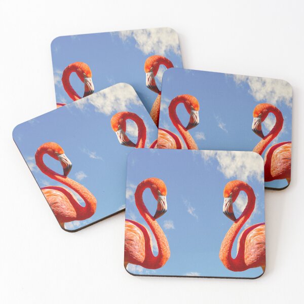 Item preview, Identical Caribbean flamingos Latin name Phoenicopterus ruber designed and sold by Peter Etchells.