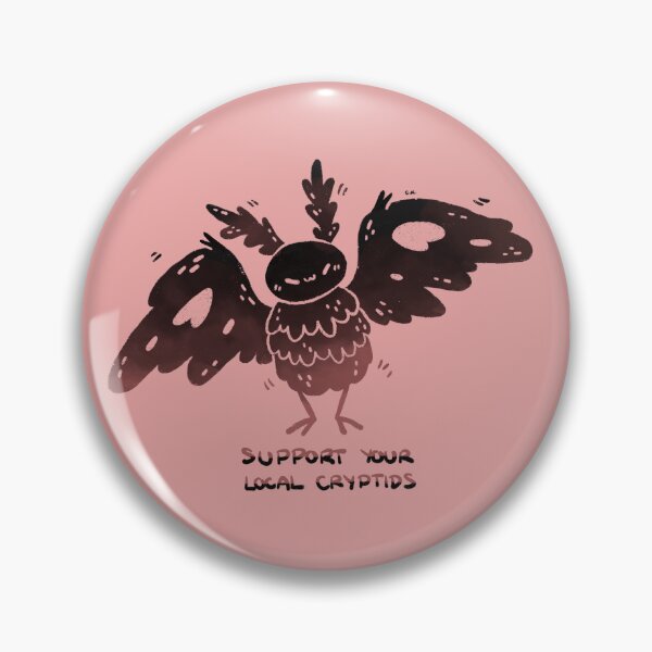 Item preview, Support Your Local Cryptids - MOTHMAN designed and sold by breadcatart.