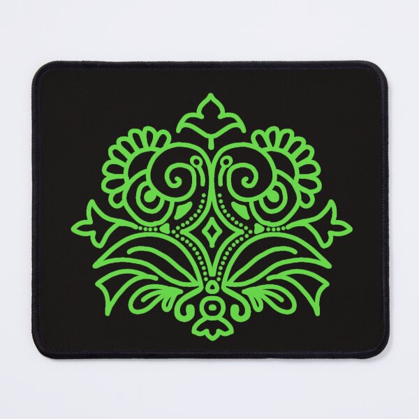 Item preview, Light Green folk motif designed and sold by Kalpa.