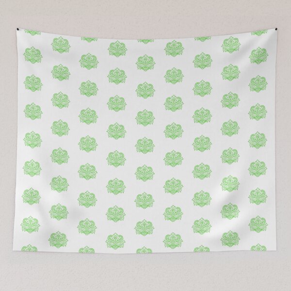 Item preview, Light Green folk motif designed and sold by Kalpa.