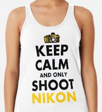 Keep Calm and Only Shoot Nikon Women's Tank Top