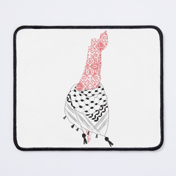 Item preview, Al-Kufiyah, map of Palestine designed and sold by Amira Abu Saloum.