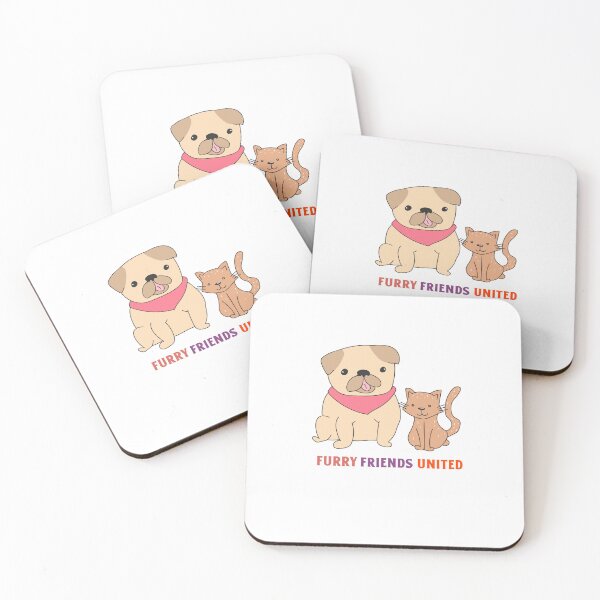 Item preview, Furry Friends United. Dog and Cat Design designed and sold by ERROR-STORE.