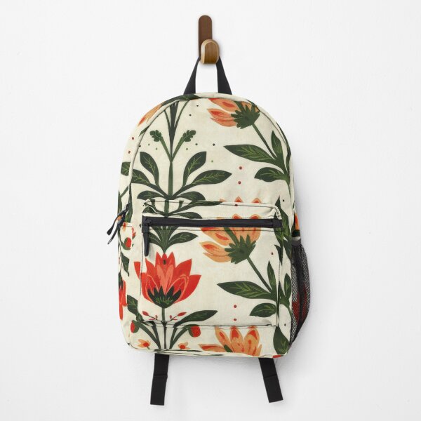 Item preview, Floral Pattern With Red and Orange Flowers designed and sold by brandway.