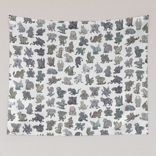 Item preview, gargoyle pattern!! designed and sold by chaoticcaprisun.