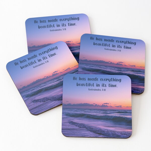 Item preview, He Has Made Everything Beautiful Beach Sunset  designed and sold by Olivercat2018.
