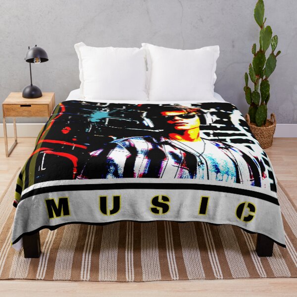 Item preview, Music, The Boy with headphones, vivid pop-art graphics, graffiti designed and sold by silent-violin.