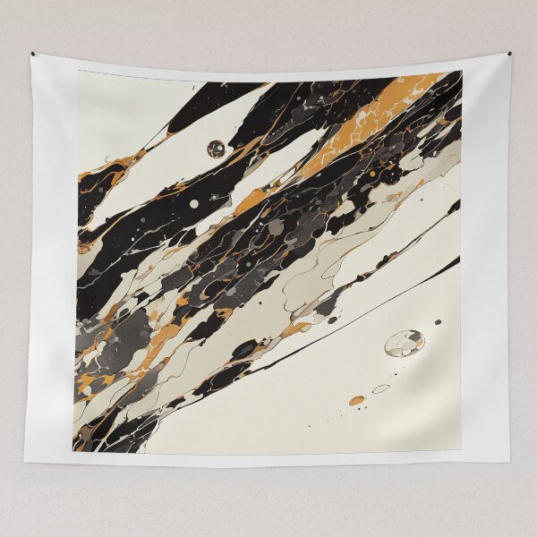 Item preview, Black and Golden Scratches on Off-White designed and sold by Christian Weiss.