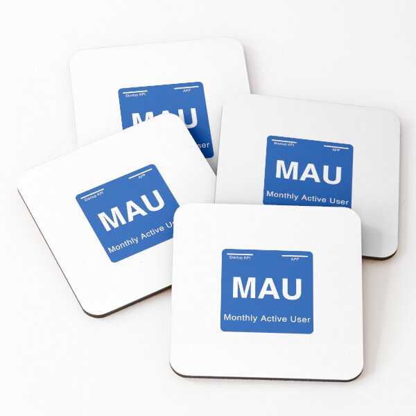 Item preview, Startup KPI Periodic Table MAU for founders and startups designed and sold by whatthetechgear.