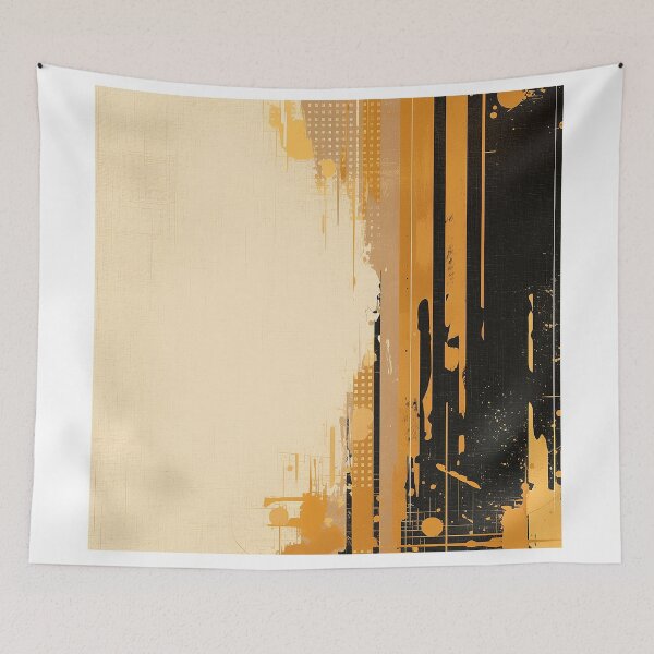 Item preview, Black and Golden Scratch Design on Off-White designed and sold by Christian Weiss.