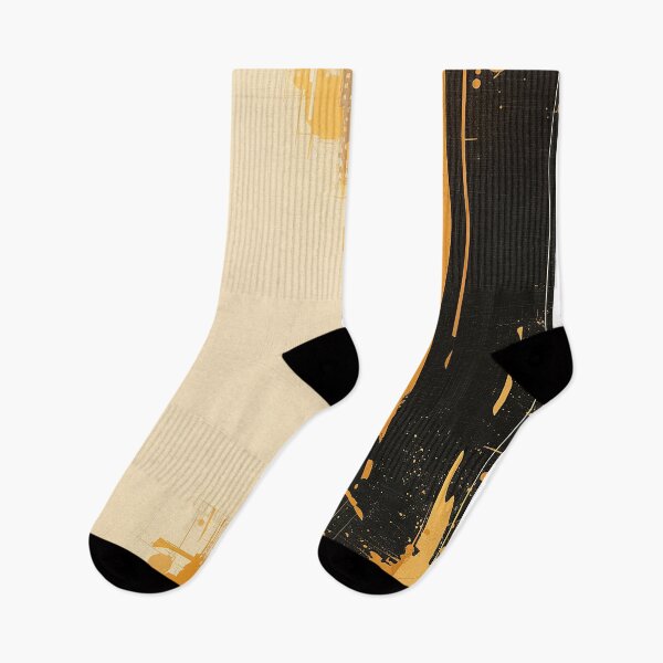 Item preview, Black and Golden Scratch Design on Off-White designed and sold by Christian Weiss.