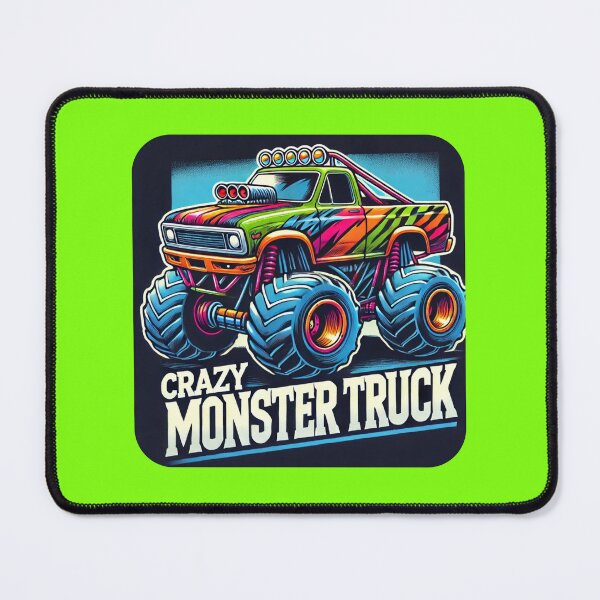 Item preview, Crazy Monster Truck - Vibrant Custom Sportswear Design designed and sold by SportyAndArtful.