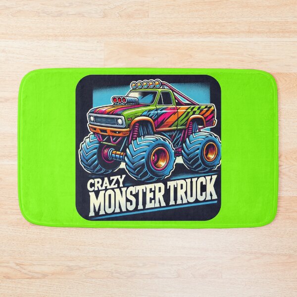 Item preview, Crazy Monster Truck - Vibrant Custom Sportswear Design designed and sold by SportyAndArtful.