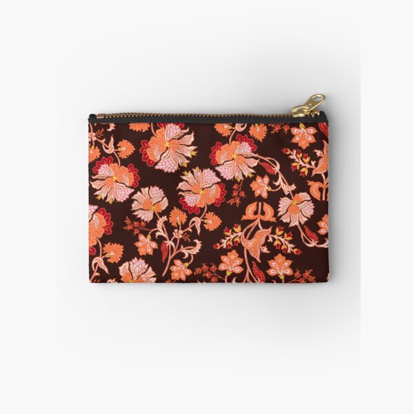 Aperçu de l'œuvre Motif floral rouge et orange créée et vendue par UrbanCult-Store.