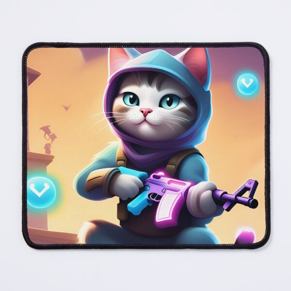 Item preview, Cute gaming cat ready for action designed and sold by Storm27merch.