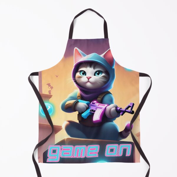 Item preview, Cute gaming cat ready for action designed and sold by Storm27merch.
