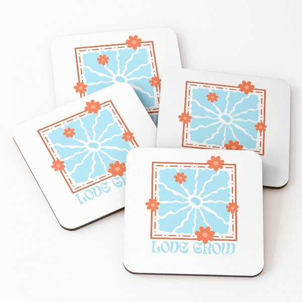 Item preview, Retro Geometric Pattern Design Art 80s Trendy Flower  T-shirt Sticker designed and sold by ThinkNature!.