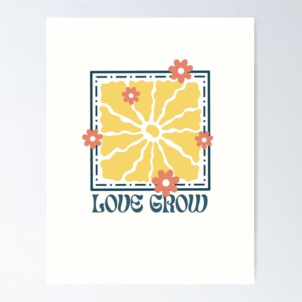 Item preview, Retro Geometric Pattern Design Art 80s Trendy Flower  T-shirt Sticker designed and sold by ThinkNature!.