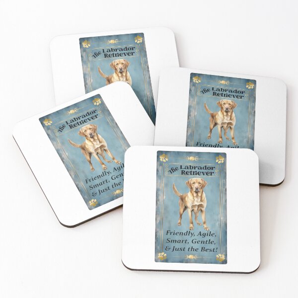 Item preview, Yellow Labrador Retriever Tarot Card blue background designed and sold by hotfromaz.