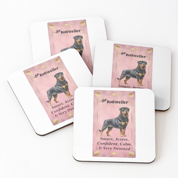 Item preview, Rottweiler Tarot Card pink background designed and sold by hotfromaz.