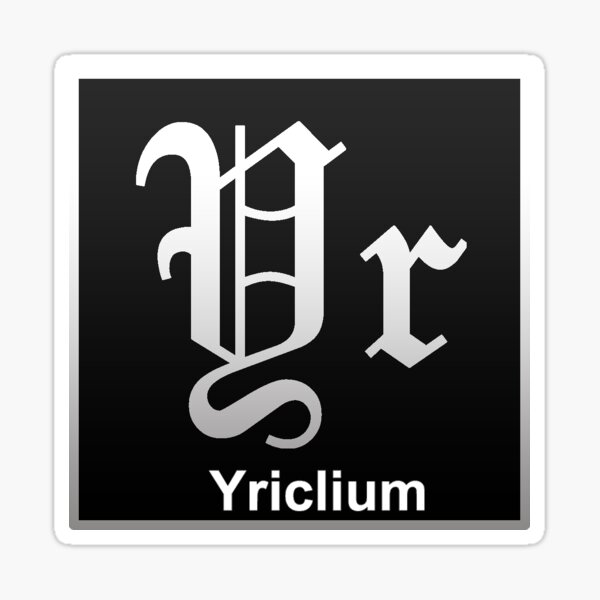 Yriclium merchandise Sticker