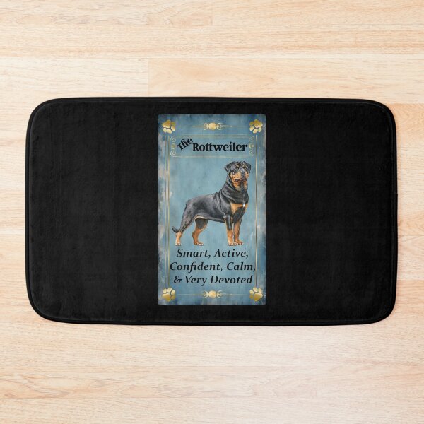 Item preview, Rottweiler Tarot Card blue background designed and sold by hotfromaz.