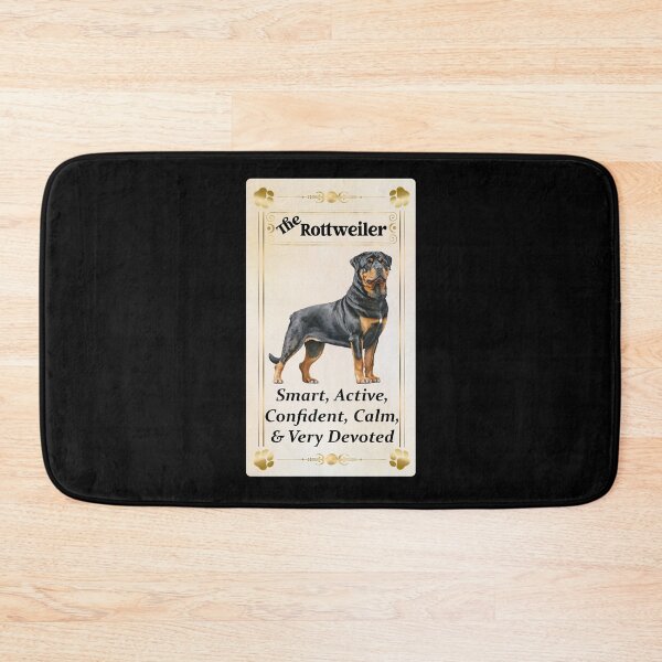 Item preview, Rottweiler Tarot Card beige background designed and sold by hotfromaz.