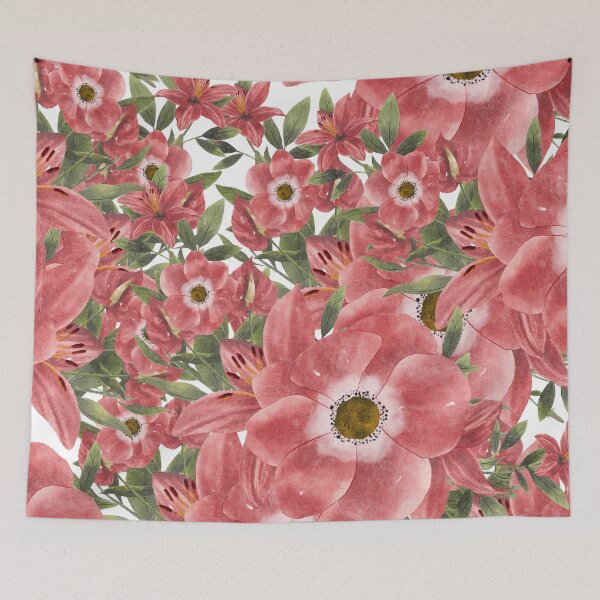 Item preview, Flowers deep, flowers, pink designed and sold by Cristinavallejo.