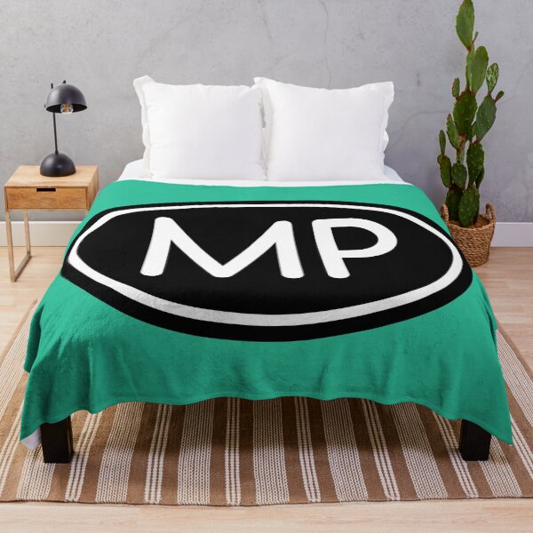 Item preview, MP Initials Monogram Oval White Letters designed and sold by Jeallan Designs.