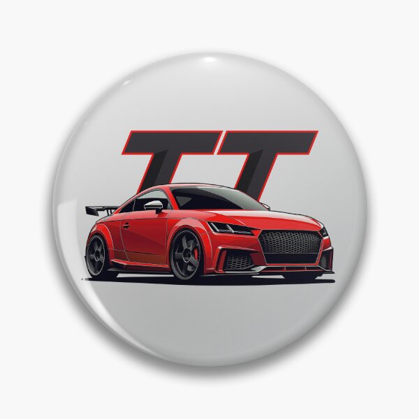 Item preview, TT RS Red sports car illustration designed and sold by blackdogshop.