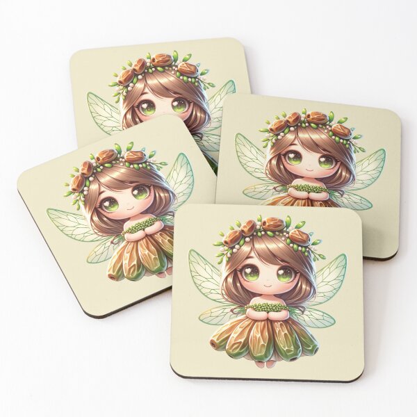 Item preview, Oriental Date Fairy Illustration Magic Elf Design Palm Orient Mnaga Anime Chibi designed and sold by Annika Shurafa.